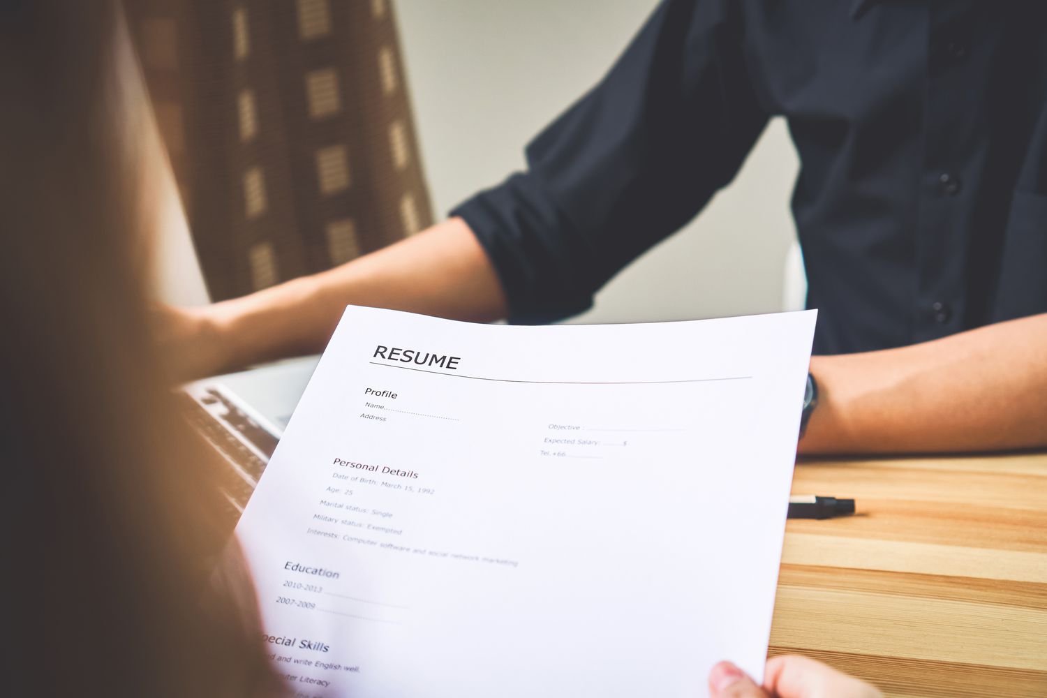 Employment history verification